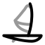 Windsurf icon with twotone rounded style