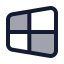 Windowsold icon with duotone standard style