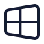 Windowsold icon with stroke standard style