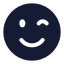 Wink icon with solid standard style