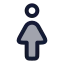 Woman icon with duotone rounded style