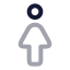 Woman icon with twotone rounded style