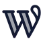 Wordpress icon with duotone standard style