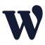 Wordpress icon with solid rounded style