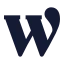 Wordpress icon with solid sharp style