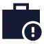 Workalert icon with solid sharp style