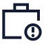 Workalert icon with stroke sharp style