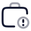 Workalert icon with twotone rounded style