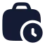 Workhistory icon with solid rounded style