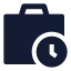 Workhistory icon with solid sharp style
