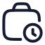 Workhistory icon with stroke rounded style