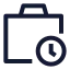 Workhistory icon with stroke sharp style