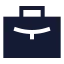 Work icon with solid sharp style