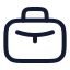 Work icon with stroke rounded style