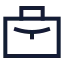 Work icon with stroke sharp style