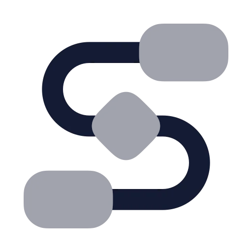 Workflow Icon in Bulk Rounded style