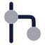 Workflowcircle icon with bulk rounded style