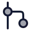 Workflowcircle icon with duotone rounded style