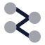 Workflowcircle icon with bulk rounded style
