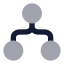 Workflowcircle icon with bulk rounded style