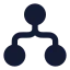 Workflowcircle icon with solid rounded style