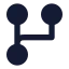 Workflowcircle icon with solid sharp style