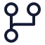 Workflowcircle icon with stroke sharp style