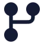 Workflowcircle icon with solid rounded style