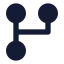 Workflowcircle icon with solid sharp style