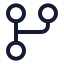 Workflowcircle icon with stroke rounded style