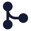 Workflowcircle icon with solid sharp style