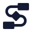 Workflow icon with solid standard style