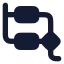 Workflowsquare icon with solid rounded style