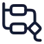 Workflowsquare icon with stroke rounded style