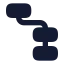 Workflowsquare icon with solid rounded style