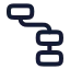 Workflowsquare icon with stroke rounded style