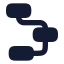 Workflowsquare icon with solid rounded style