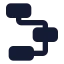 Workflowsquare icon with solid standard style