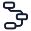 Workflowsquare icon with stroke rounded style