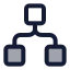 Workflowsquare icon with duotone standard style