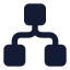 Workflowsquare icon with solid standard style