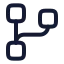 Workflowsquare icon with stroke rounded style
