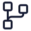 Workflowsquare icon with stroke standard style