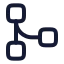 Workflowsquare icon with stroke rounded style