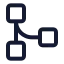 Workflowsquare icon with stroke standard style