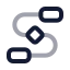 Workflow icon with twotone rounded style