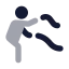 Workoutbattleropes icon with bulk rounded style