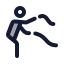Workoutbattleropes icon with duotone rounded style
