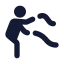 Workoutbattleropes icon with solid rounded style
