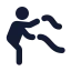 Workoutbattleropes icon with solid standard style